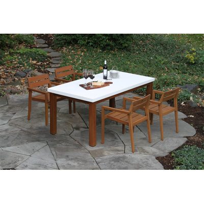 Fleur Rectangular 4 - Person 68" Long Dining Set by Birch Lane