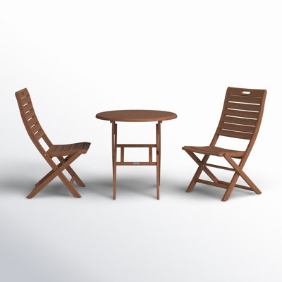 Fleur Round 2 - Person 30" Long Bistro Set by Birch Lane