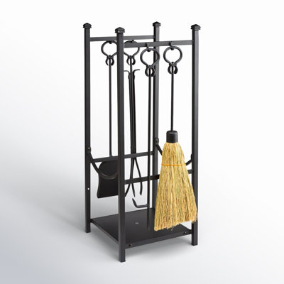 Bethune 12.5" W x 12.5" D Metal Log Rack by Lark Manor