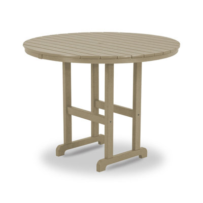 Round Farmhouse Counter Table by POLYWOOD