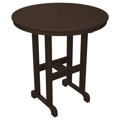 Round Farmhouse Counter Table by POLYWOOD