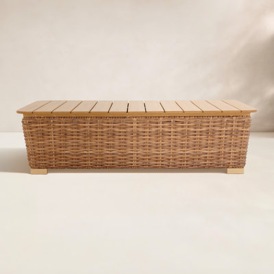 Windsor Aluminum Rattan Tabletop Coffee Table by Birch Lane