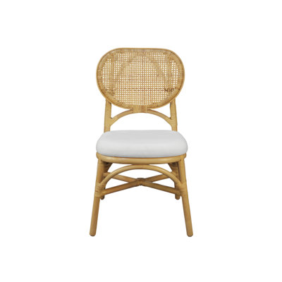 Aileen Rattan Dining Chair - Natural (Set of 2) by Birch Lane