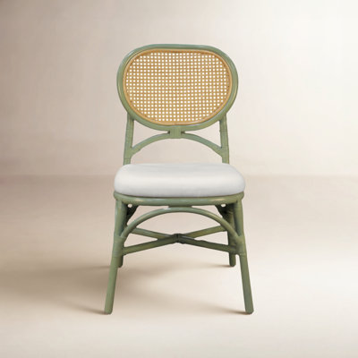 Aileen Rattan Dining Chair - Natural (Set of 2) by Birch Lane