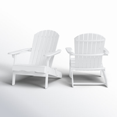 Woking Solid Wood Folding Adirondack Chair by Beachcrest Home