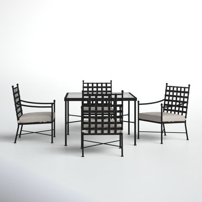 Lucier 4 - Person Dining Set with Cushions by Birch Lane