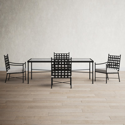 Lucier 4 - Person Dining Set with Cushions by Birch Lane